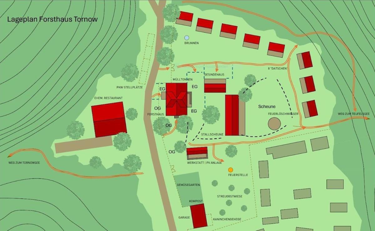 Wald- Und Seeidyll Im Historischen Forsthaus Neuruppin Luaran gambar